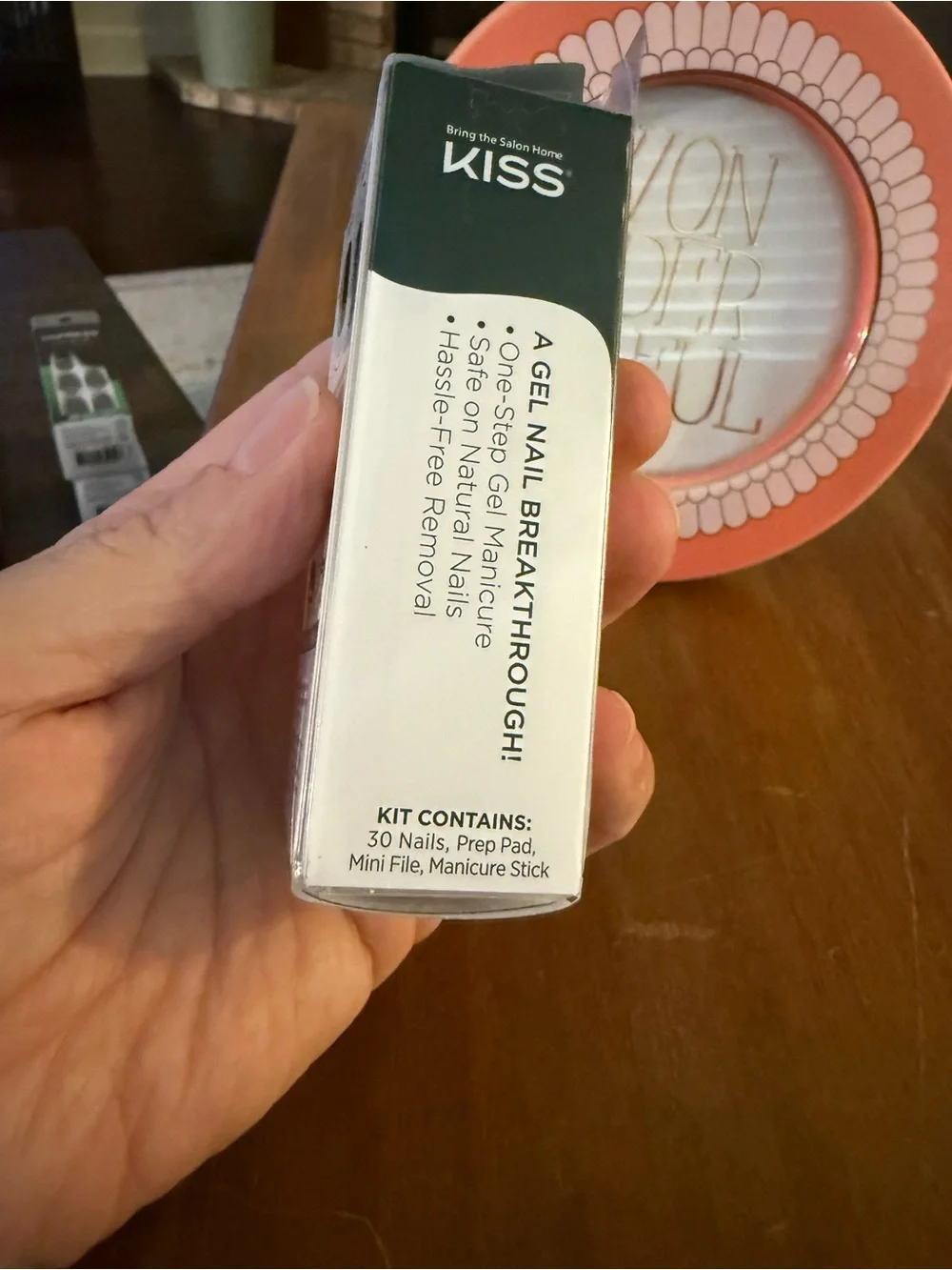 Impress nails, short, emerald green
